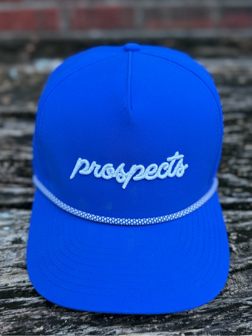 Oxe Clothing Co. Custom Branded Prospects Royal Blue Rope Baseball Cap BT1
